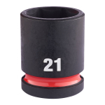 SHOCKWAVE&trade; IMPACT DUTY TRIECIENIZTURĪGAS UZGRIEŽŅU MUCIŅAS, 21 MM 1/2" IMPACT SOCKET STD - 1PC, 4932480315 MILWAUKEE