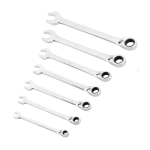 Kombinēto uzgriežņu atslēgu komplekts ar sprūdrata mehānismu, FATMAX&reg;, 7 gab., hromēts, FMMT82848-0, STANLEY