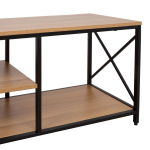 TV galds STUDY 140x40xH46,5cm, ozols/melns 40851