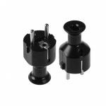 Sirge pistik, 5 tk. must, 230V, 16A, AW24806, AWTOOLS