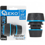 Dārza &scaron;ļūteņu savienotājs 1/2" - 3/4", GEKO, G72941, izturīgs un viegli uzstādāms