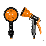 Melnās līnijas 7 funkciju plastmasas smidzinātājs, BRADAS, ECO-4440, ergonomisks rokturis, ātra savienojamība