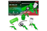 Pneumaatiliste t&ouml;&ouml;riistade komplekt Rockforce RF-SGK-5, 600 ml, 1.5 mm, 2.0-3.5 Bar, 5 tk
