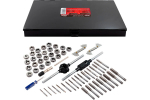 Keermestajate ja keermetappide komplekt, JBC Pro Tools, JBC-M060-3, 60 osa, M3-M12, HSS teras