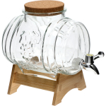 3 L klaasist t&uuml;nn laia tila, korgi, aluse ja kraaniga BROWIN 635529, l&auml;bipaistev, 3.0 L, 17.2x26.8x23.3 cm