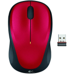 Logitech USB optiline hiir M235 910-002496, 2.4GHz, 3 nuppu, AA aku, punane v&auml;rv, nano vastuv&otilde;tja