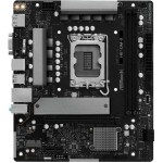 Asrock Emaplaat H810M-X, LGA 1851, 2 x DDR5 DIMM, 128 GB, 1 x PCIe 4.0 x16, 1 x HDMI, 1 x DisplayPort, 4 x SATA3, 2.5 Gb/s LAN