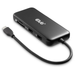 Club3D dokk CSV-2551 8-port USB Type-C 10Gbps, 100W PD, 1x HDMI, 1x DisplayPort, 1x Ethernet, 2x USB Type-A, 1x m&auml;lukaardi lugeja
