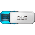 ADATA USB m&auml;lupulk AUV240-64G-RWH 64 GB, USB Type-A, USB 2.0, V&auml;rv: Valge, Sinine, Rihmaava olemas