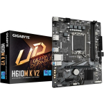 Gigabyte Emaplaat H610M K V2, Intel Core 14th, 2 DIMM DDR5, 1xPCIe 3.0 M.2, 1GbE LAN, USB 3.2 Gen 1