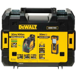 Dewalt Ristjoone Lazer ja Lazeriga Kaugusm&otilde;&otilde;tja DW0887100-1, 30M, T Stak kast, kinnitus, rohelised prillid, laseritarget kaart