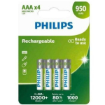Philips Laetav AAA Aku 1634490, 1,2 V, 950 mAh, NiMH, 4 tk