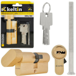 Keltin Luku silindri sisestus nupuga K02640, 30/30G mm, 3 v&otilde;tit, alumiinium, ZnAl sulam, 25000 ts&uuml;klit