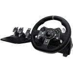 Logitech M&auml;ngu rool G920 941-000124, must, 16 nuppu, USB 2.0, Xbox One, PC, Force Feedback, pedaalide tugi