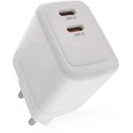Emos Universaalne USB seinaklapp GaN V03G35, 35 W, 100&ndash;240 V, 2x USB, kiire laadimine, &uuml;lekoormuse kaitse