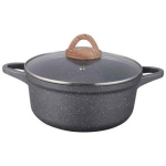 Ketler Pott 20x9cm 9131589, 2,2L, kuumuskindel klaas, puidust imitatsioon k&auml;epide, alumiinium, Pfluon kattega