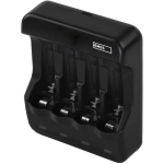 Emos Aku laadija BCN-40 N9321, 88 &times; 72 &times; 30 mm, USB 5 V/1 A, 4 kanalit, NiMH, 10:00 AA, 4:00 AAA, Micro USB kaasas