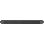 Lanberg Harjaspaneel 1U AK-1103-B, 19", 482,6mm, 44,5mm, 9mm, Must, Metall