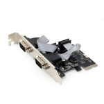 Gembird PCI Express kaart SPC-22, 2 x RS-232, 2MBps, 104g, PCIe, RS-232 seerian&auml;idik