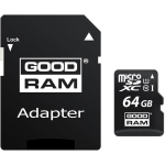 Goodram m&auml;lukaart microSD M1AA-0640R12, 64GB, 100MB/s, 10MB/s, UHS-I, SD adapter
