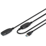 Digitus Pikenduskaabel DA-73105, 10m, USB 3.0, 5 Gb/s, aktiivne signaaliv&otilde;imendi, LED funktsiooni indikaator