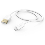 Hama Laadimiskaabel 00201581, 1.5m, USB 2.0, valge, Lightning pistik, USB Type-A pistik, 2.4A, 480Mbit/s