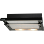 Cata &Otilde;hupuhasti TF 2003 600 GBK, 390 m&sup3;/h, 100 W, 2 kiirus, mehaaniline juhtimine, LED valgustus, must klaas