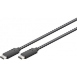 Goobay USB-C 3.1 p&otilde;lvkonna 1 kaabel 66509, 3 m, must, 5 Gbps, 24 pin USB-C isane, WEEE CL109:6:2017-04-01