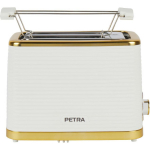 Petra R&ouml;ster PT5032WVDE, 930W, valge, kuldne, elektrooniline juhtimine, sulatamine, eemaldatav puruplaat, uuesti soojendamine