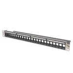 Digitus Plaatide paneel DN-91411-LF, 24 porti, 1U, must, pistiku t&uuml;&uuml;p: keystone