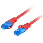 LANBERG PATCHCORD S/FTP CAT.6A 1M RED LSZH
