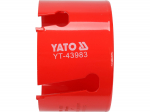 Yato Universaalne kroonpuur YT-43983, 102mm, 5/8'', 60mm, #45 s&uuml;sinikteras, YG6X, aukude puurimine aerogeensest betoonist, puidust
