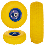 Geko PU vahtrehv 3,50-4 G71026, 80kg, 260mm, 81mm, 125mm, 16mm, kuullaagrid, pol&uuml;uretaan, terasratas