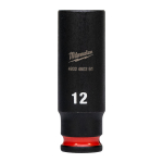SHOCKWAVE&trade; IMPACT DUTY TRIECIENIZTURĪGAS UZGRIEŽŅU MUCIŅAS, 12 MM 1/4" IMPACT SOCKET DEEP - 1 PC, 4932480261 MILWAUKEE