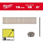 BEZGALVAS NAGLAS, 18 G, PLĀNA GALVIŅA, INOX 18G / 19 MM / SC3 - 10.000 PC, 4932492558 MILWAUKEE