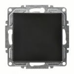 Visage slēdzis, 1 tausti&scaron;ņ&scaron; z/a BR, Metāliski melns, 01283400-150101, G&Uuml;NSAN