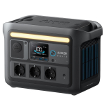 Kaasaskantav energijaam 768 Wh 1200 W 3&times; 220V pistikupesad 2&times; USB-C 2&times; USB LED-taskulamp Must A1755311 Anker Solix