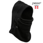 Balaklava, fliis, must, Pesso, PSKF, 100% pol&uuml;esterfliis, 200 g/m2