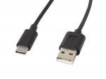 USB 2.0 kaabel USB A &rarr; USB C 1.8 m 480 Mb s CA USBO 10CC 0018 BK Must Lanberg