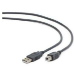 Gembird USB 2.0 A-plug B-plug kaabel CCP-USB2-AMBM-6G 1.8m hall, kuldkattega kontaktid, usaldusv&auml;&auml;rne &uuml;hendus