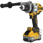 Dewalt l&ouml;&ouml;ktrell DCD1007WW1T-QW 18V 8Ah, 1530 W, 169 Nm, 3 kiirus, 1.5-13 mm chuck, harjadeta mootor, LED valgus, E-CLUTCH&reg;