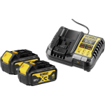 DeWALT Laadija DCB1104M2-QW 18V, 4Ah Li-Ion aku, 3 LED laadimisolek, &uuml;hilduv 18V XR t&ouml;&ouml;riistadega