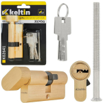 Keltin Luku silindri sisestus nupuga K02641, 30/30G mm, 3 v&otilde;tit, alumiinium, ZnAl sulam, 25000 ts&uuml;klit