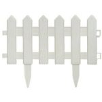 Besk Dekoratiivne Aed 9154052, 40.5x29.5cm, valge, modulaarne, vastupidav plastmass, teravad otsad