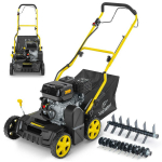 Geko Bensiiniskarifikaator G84015, 6.5 HP, 208 cm&sup3;, 400 mm, 50 L, 3600 RPM, 2 rullikut, 110dB, 3.6 L