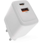 Emos Universaalne USB seinakl charger GaN V02G20, 20 W, 100-240 V, 2xUSB, kiire laadimine, &uuml;lekoormuse kaitse