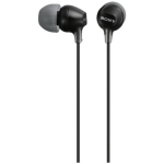 Sony K&otilde;rvaklapid EX seeria MDR-EX15AP MDREX15APB.CE7, 16&Omega;, 100dB/mW, 1.2m, 3 paari k&otilde;rvaklapi otsikuid