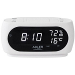 Adler Digitaalne &auml;ratuskell AD 1186W, 230V, 9V, LED ekraan, termomeeter, kalender, snooze funktsioon