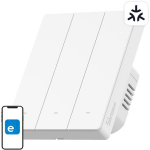 Sonoff nutikas valgusl&uuml;liti M5-3C-80W, 100-240V, 2A/Gang, 6A kokku, 1320W, 3 kanalit, valge, PC V0, CE/RoHS