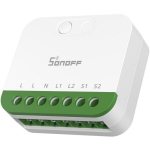 Sonoff nutikas valgusl&uuml;liti MINI-2GS, MINI-2GS, 110-240V~ 50/60Hz, 10A kanal, 16A kokku, WiFi 2.4GHz, CE/FCC/RoHS
